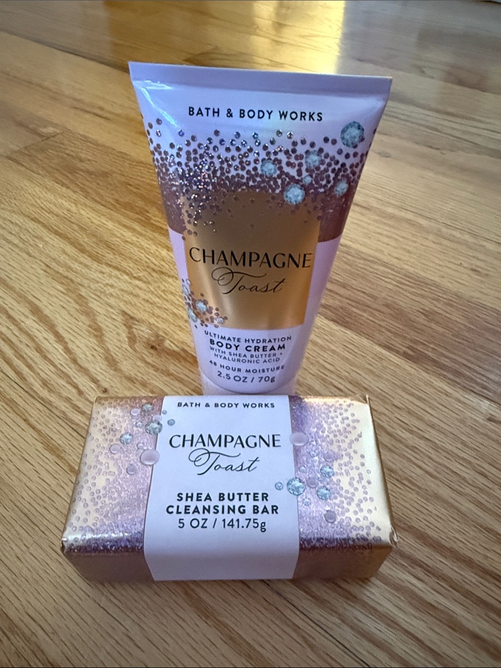 Bath & Body Works Champagne Toast Shea Butter Body Cream & Soap